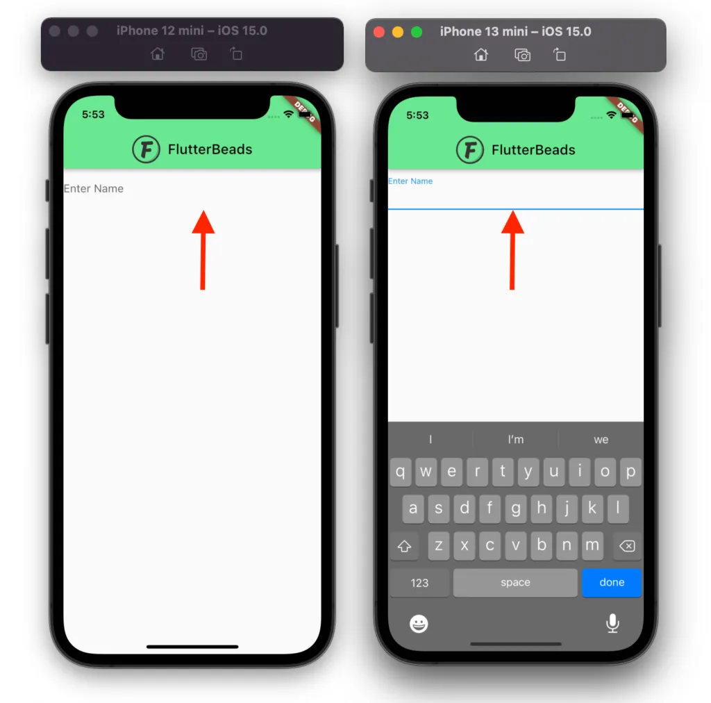 remove textfield underline/border in enabled state