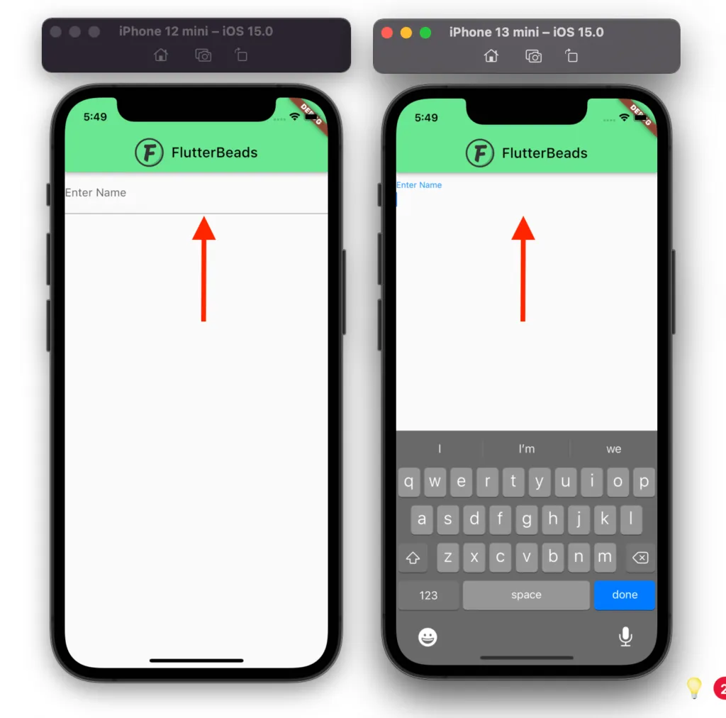 remove textfield underline/border in focused state