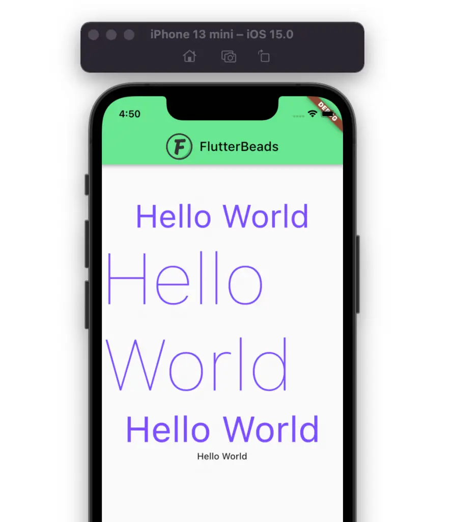 change appbar text color in flutter