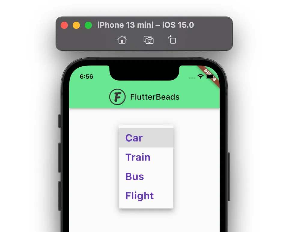 change dropdown menu item text color in flutter