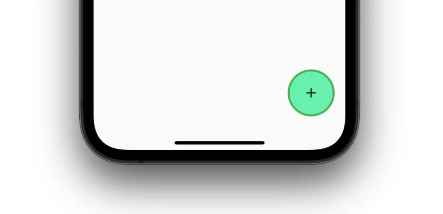 change floating action button border color
