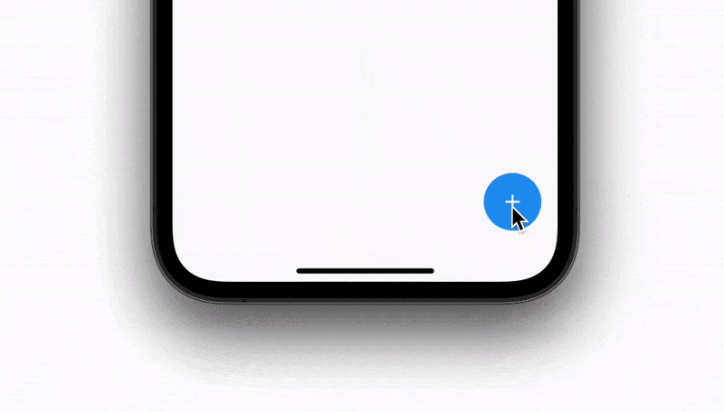change floating action button splash color