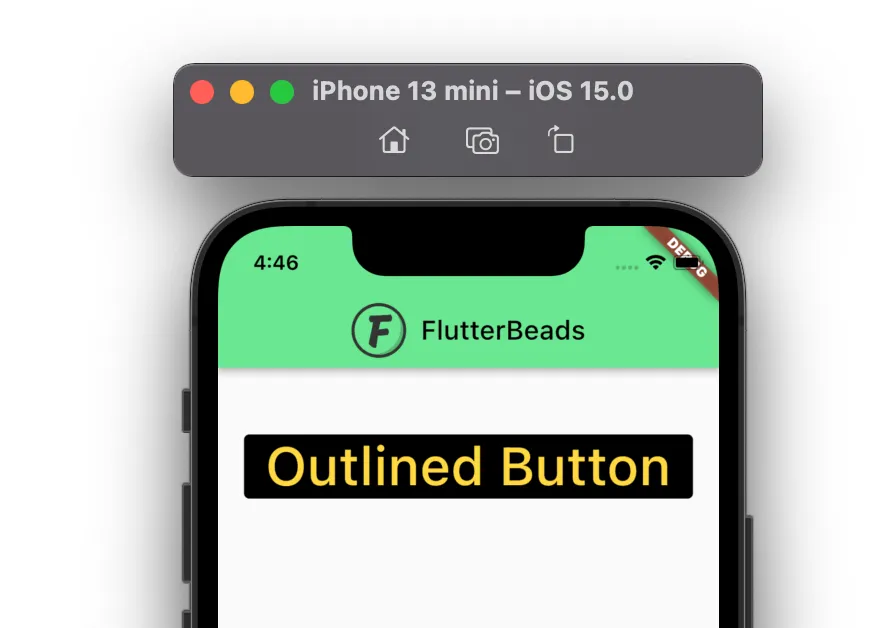 change outlined button text color in flutter